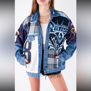 Los Angeles Rams Vintage Patchwork Denim Jacket